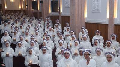  حفل تكليف لأربعمائة فتاة في مجمع الامامين الحسنين(ع)